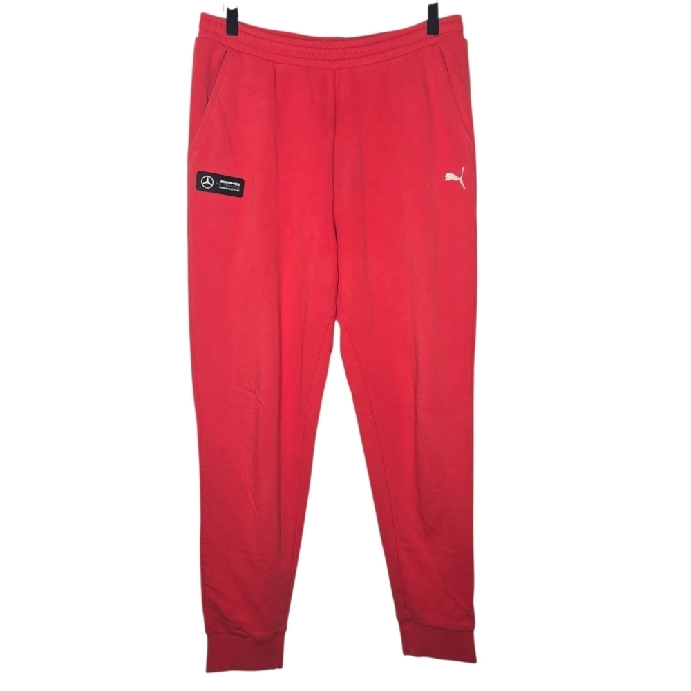 Puma Mens Pink Mercedes Benz AMG Formula One Team Jogger Sweatpants Medium